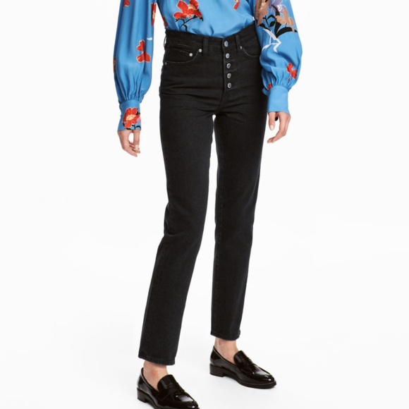 h&m vintage high ankle jeans